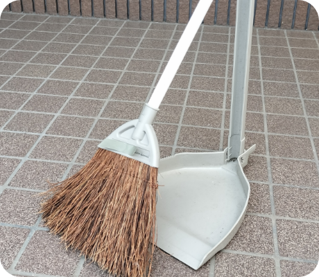 簡易清掃の写真